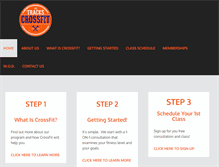 Tablet Screenshot of crossfitthetracks.com